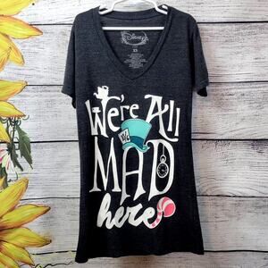 Disney Alice in Wonderland Mad Hatter Tee Women's‎ XS